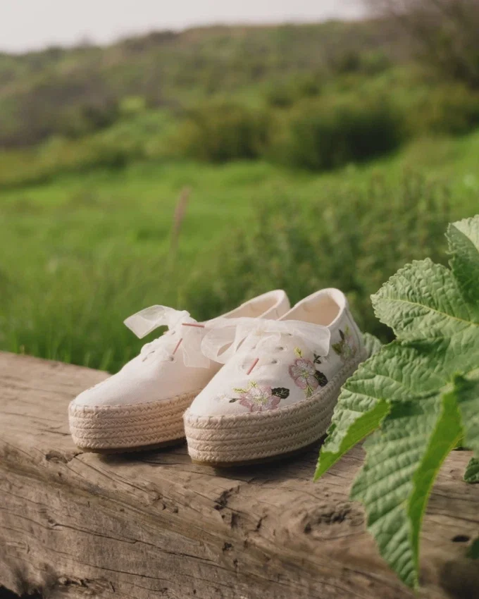 Alpargatas de plataforma con cordones Valencia para mujer Alpargatas de plataforma con cordones Valencia para mujer