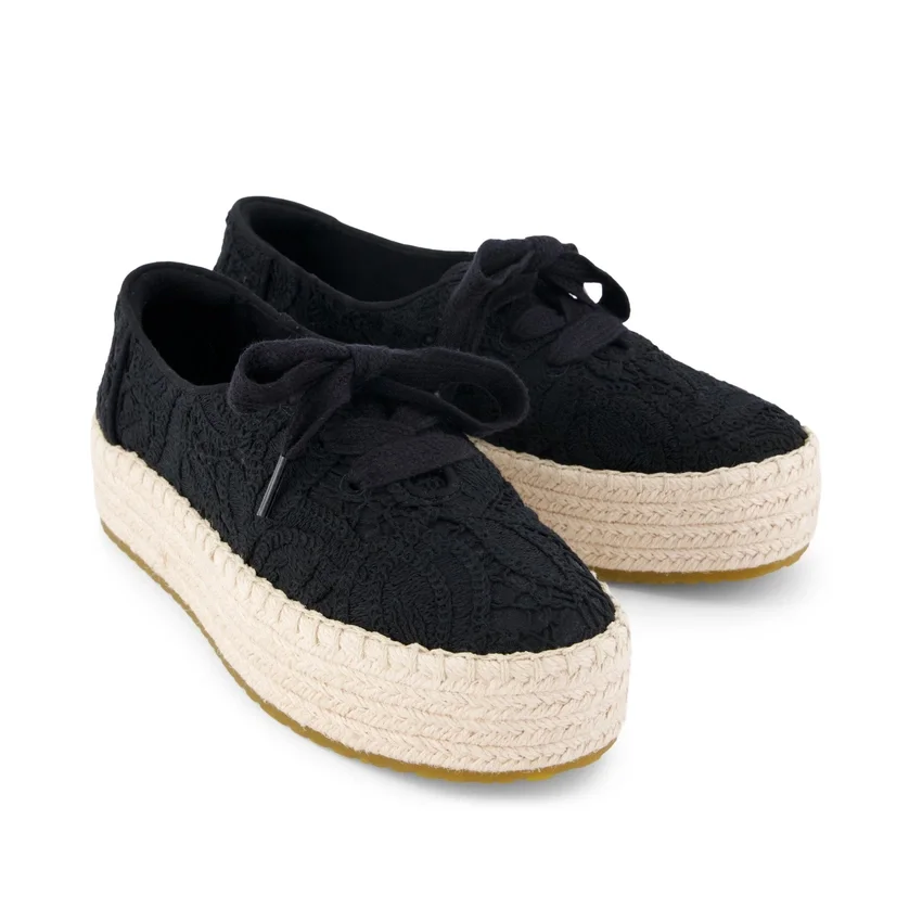 Alpargatas de plataforma con cordones Valencia para mujer Alpargatas de plataforma con cordones Valencia para mujer