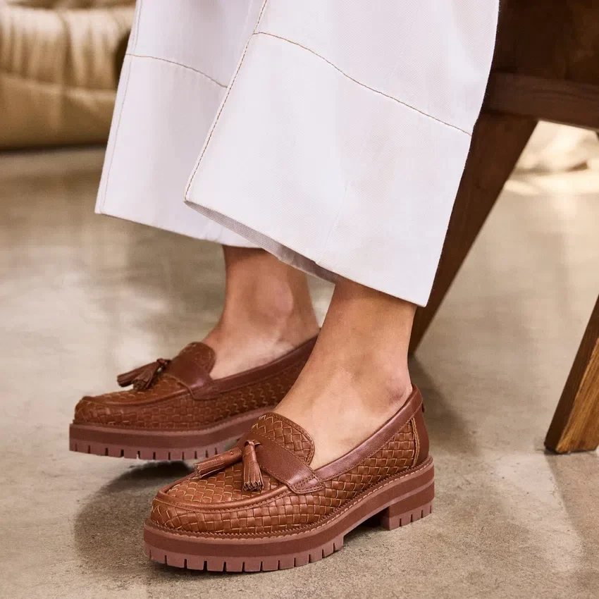 Mocasines Cara con borlas para mujer Mocasines Cara con borlas para mujer