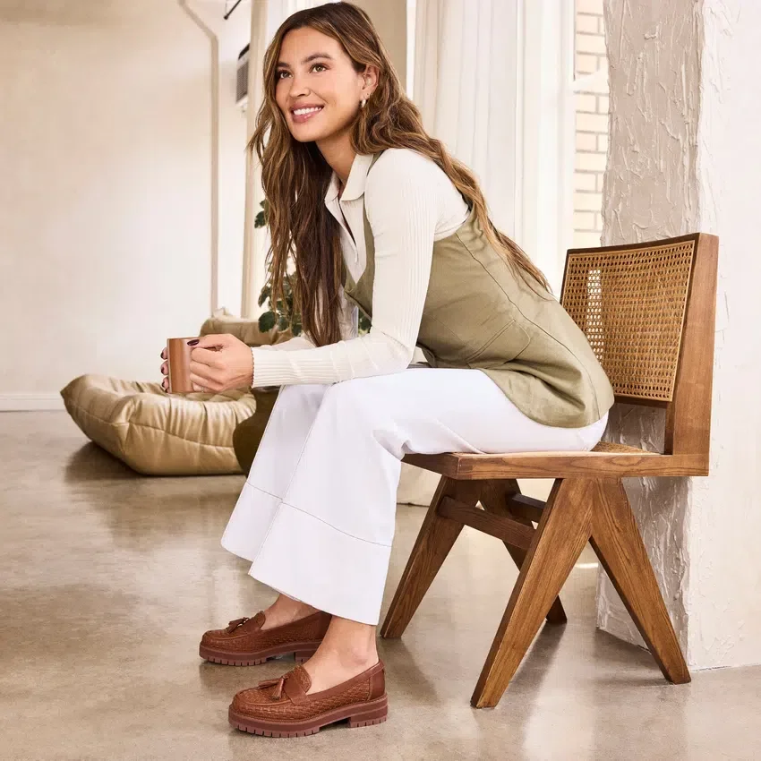 Mocasines Cara con borlas para mujer Mocasines Cara con borlas para mujer