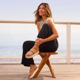 Sandalia de plataforma plana Giana para mujer