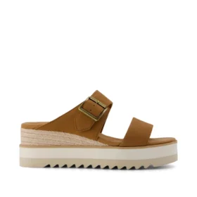 Sandalias de cuña con hebilla Diana para mujer