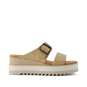 Sandalias de cuña con hebilla Diana para mujer