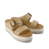 Sandalias de cuña con hebilla Diana para mujer