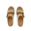 Sandalias de cuña con hebilla Diana para mujer