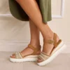 Sandalias de cuña Diana para mujer