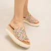 Sandalias de cuña tipo mules Diana para mujer Sandalias de cuña tipo mules Diana para mujer