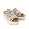 Sandalias de cuña tipo mules Diana para mujer