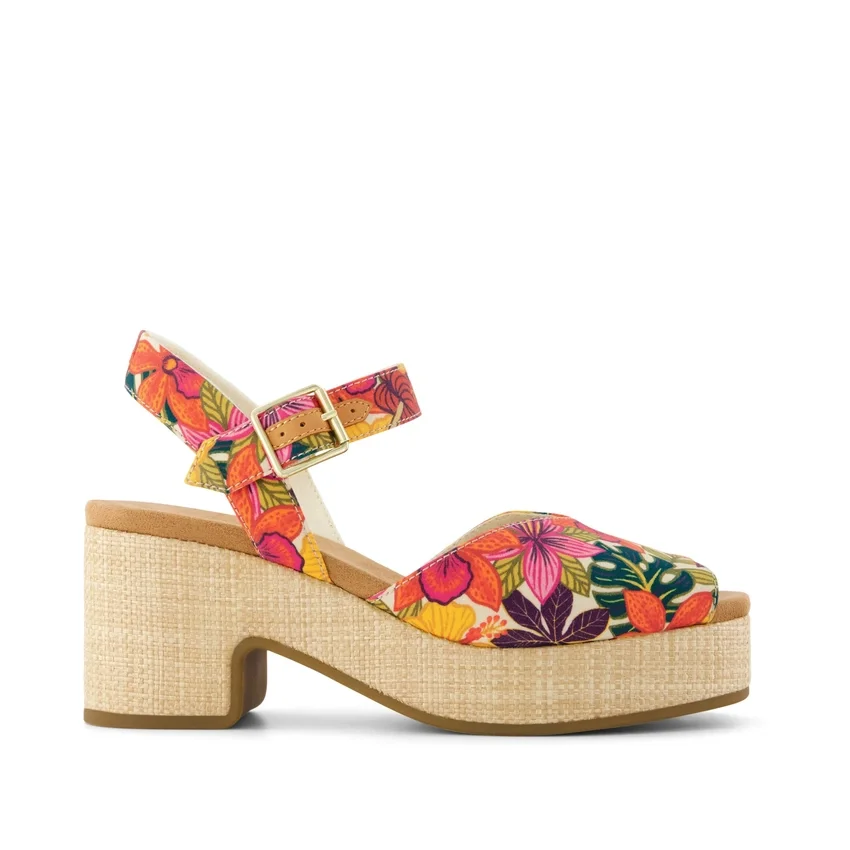 Sandalias de tacón con punta abierta Isla para mujer Sandalias de tacón con punta abierta Isla para mujer