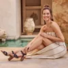Sandalias de tacón con tiras Majorca para mujer