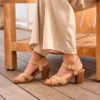 Sandalias de tacón con tiras Majorca para mujer