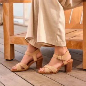 Sandalias de tacón con tiras Majorca para mujer